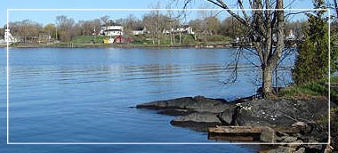 Calabogie Lake with town in the background